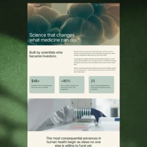 Nucleus template page preview - home