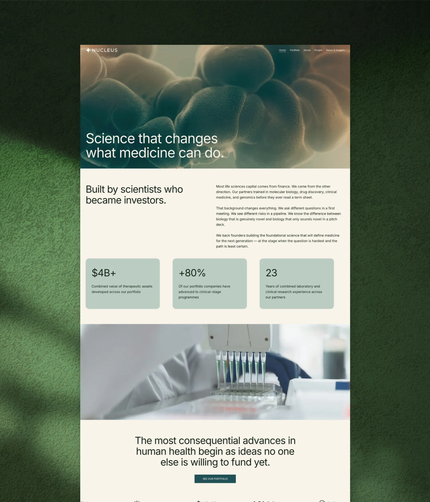 Nucleus template page preview - home